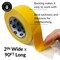 Wide Double Stick Tape Double Sided Woodworking Tape Double Sided 2" inch Wide Wood Tape for Woodworkers CNC Machines Routing Templates Strong Double Sided Tape Heavy Duty Sticky Tape 90 Feet